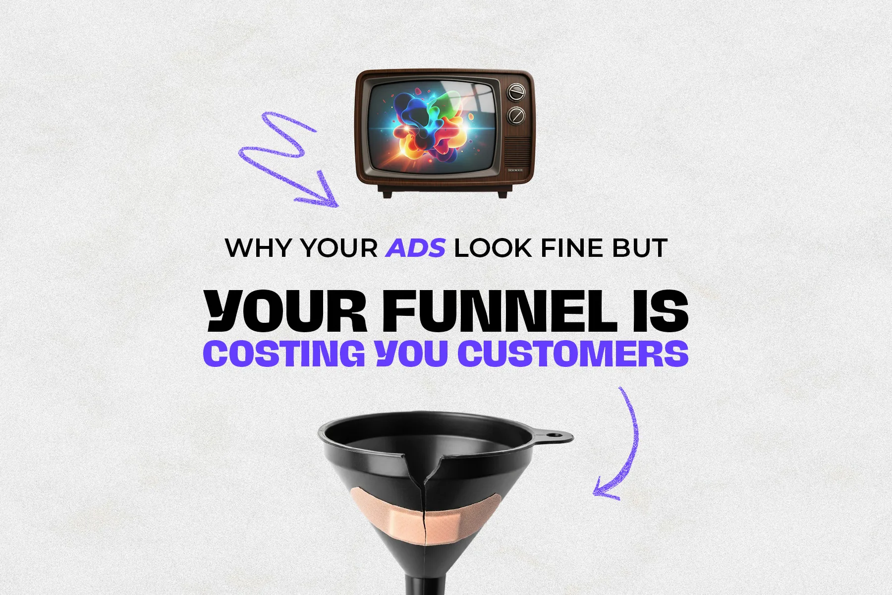 Front view of a businessman pointing at colorful cones on a chart, symbolising how a funnel losing customers can impact business growth.